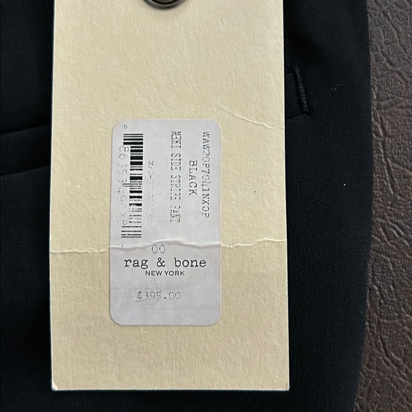 Women’s Rag Bone Black Sz 00 Meki Side Stripe Pants Triacetate/Poly Blend - Picture 7 of 9